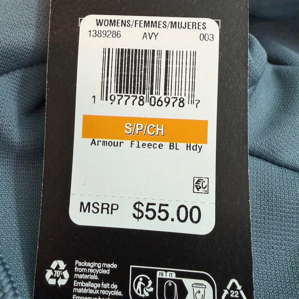 Oversized Gray Under Armour Hoodie for Women - Picture 6 of 7